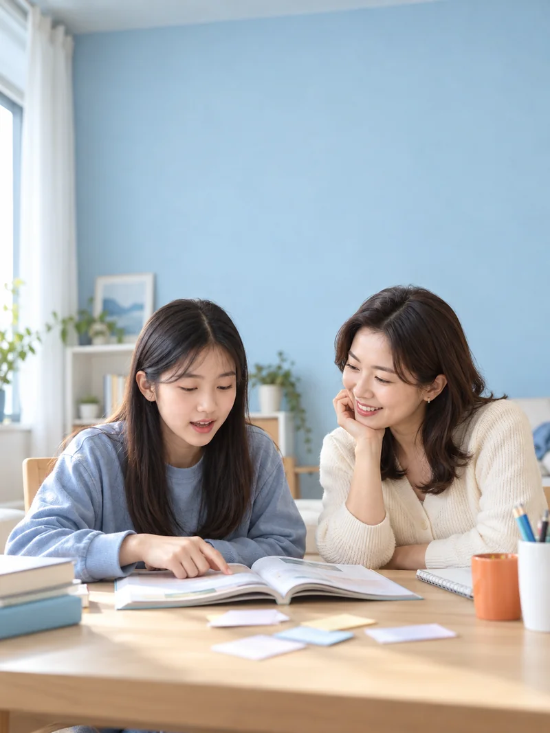 상중이동 영어 과외 1:1 수업 장면
