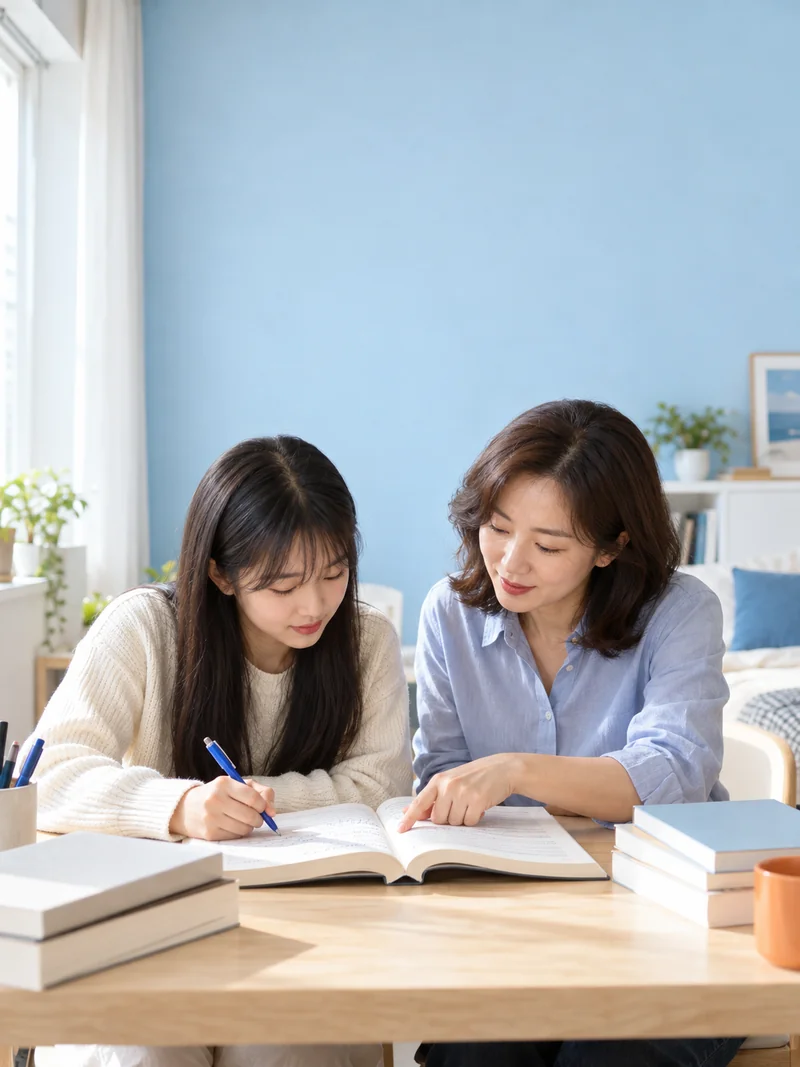 옥포읍 국어 과외 1:1 수업 장면